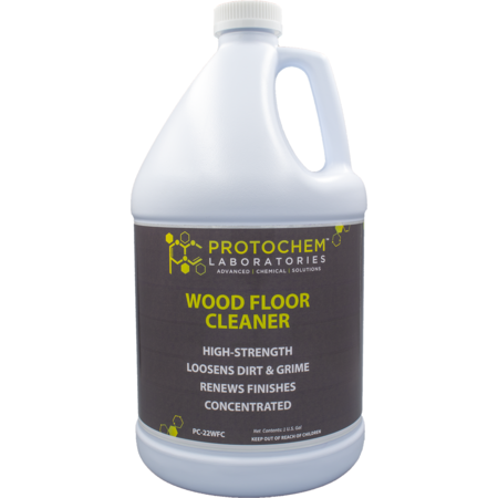 PROTOCHEM LABORATORIES Concentrated Wood Floor Cleaner And Degreaser, 1 gal., EA1 PC-22WFC-1
